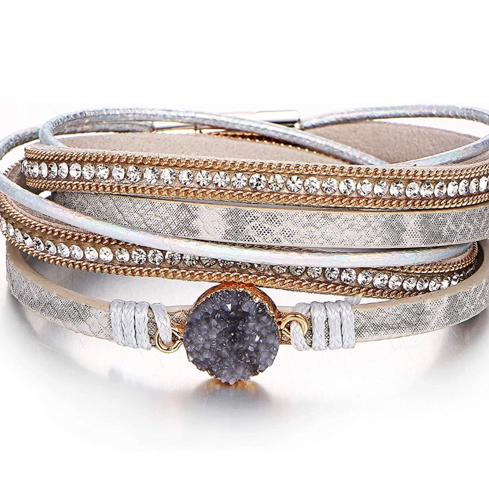 Multi-Layered Leather Bracelet